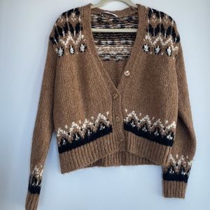 Zara Neutral Button Cardigan